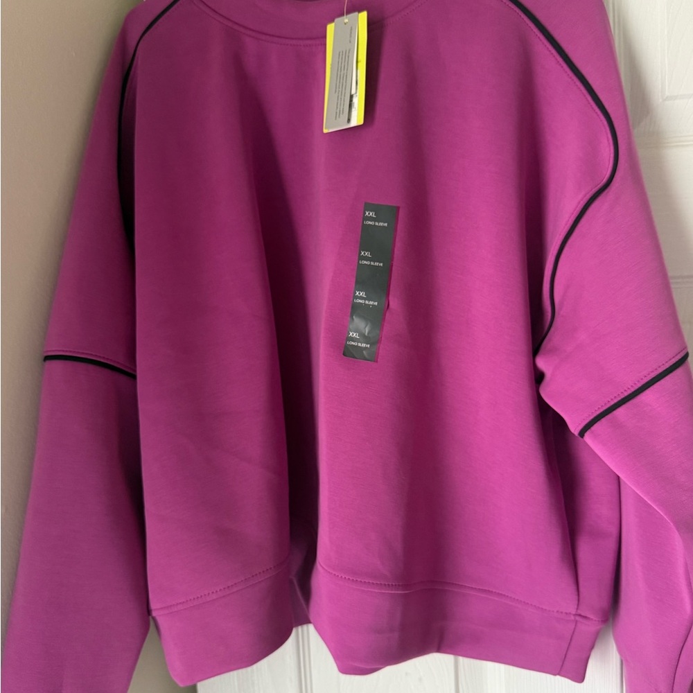 Women’s Crewneck Pullover Sweatshirt - Magenta